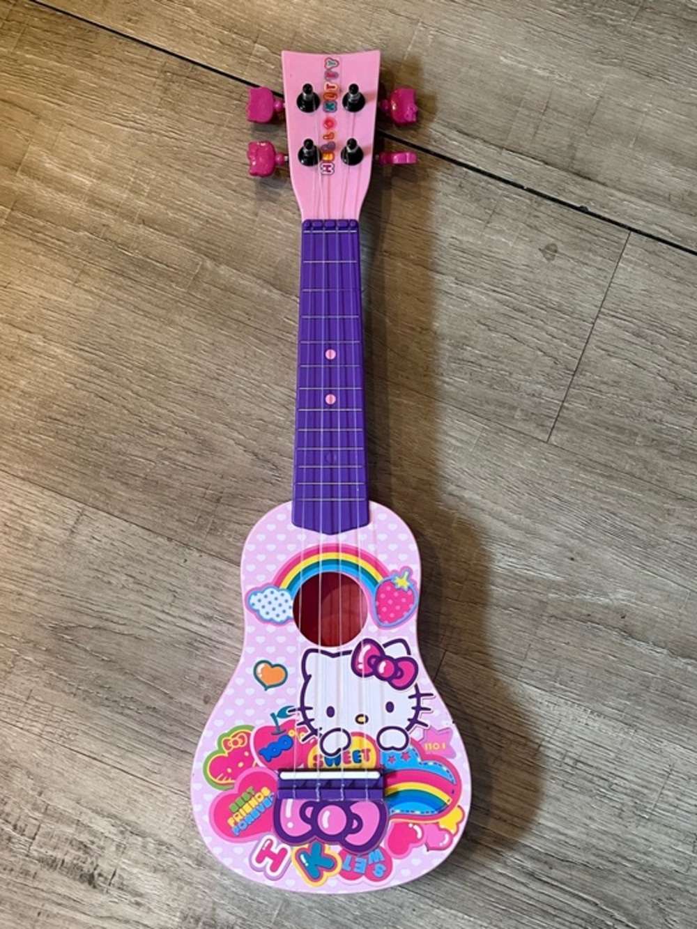 Hello Kitty And Friends Pink Ukulele 4 string Musical Instrument